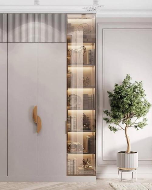 Уютный интерьер в кофейных и серо - бежевых оттенках создает атмосферу уюта и спокойствия. 04