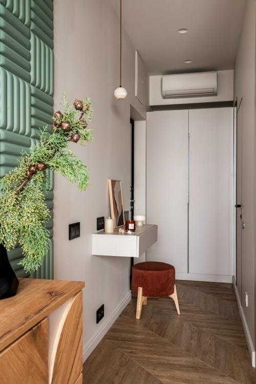 Квартира для сына - студента: функциональный и уютный интерьер студии 21 кв. 05