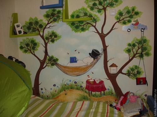 Идеи оформления стен в детской комнате. 05