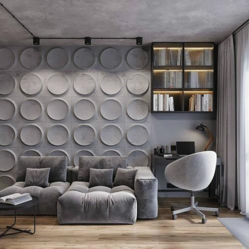 Современный интерьер с продуманной геометрией и уютной атмосферой. 02