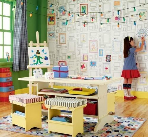 Идеи оформления стен в детской комнате. 02