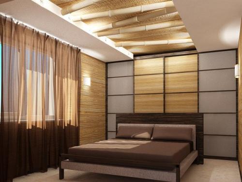 Бамбуковые обои в интерьере. 05