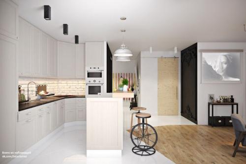 Проект дизайна интерьера квартиры общей площадью 87 кв.