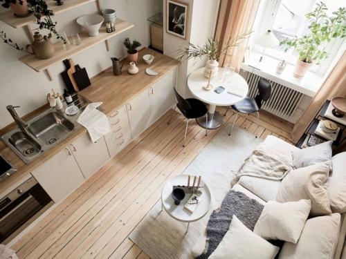 Уютная квартира размером с комнату в Швеции (19 кв. 03