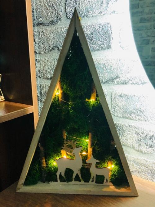 Открыла для себя новое хобби - декорирование предметов интерьера стабилизированным мхом. 02