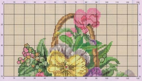 Вышивка крестиком.  Цветы. 01