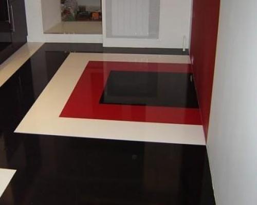 Декоративные наливные полы в интерьере квартиры. 05