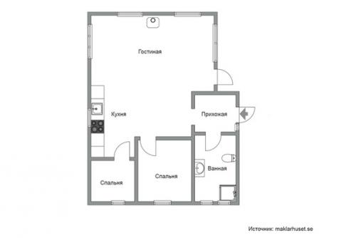 Уютный загородный дом с просторной деревянной террасой, где в хорошую погоду можно обустроить дополнительную зону отдыха на свежем воздухе. 09