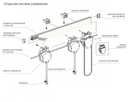 Римские шторы в интерьере. 08