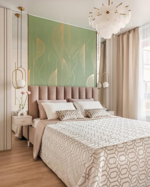 Дизайн интерьера вдохновлён парком Сокольники, который находится в непосредственной близости от дома. 03