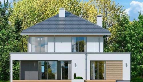 Эскизный проект современной, комфортной городской виллы. 07