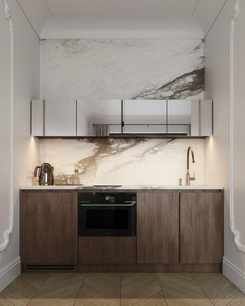 Проект однокомнатной квартиры 36 м 2 в ЖК павелецкая сити в Москве. 04