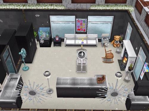 Черно-белая детская с яркими акцентами. 01