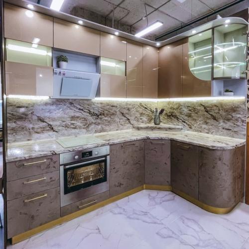 Дизайнерские кухни и корпусная мебель по индивидуальным размерами в интерьерно - выставочном центре М Бельбург. 05