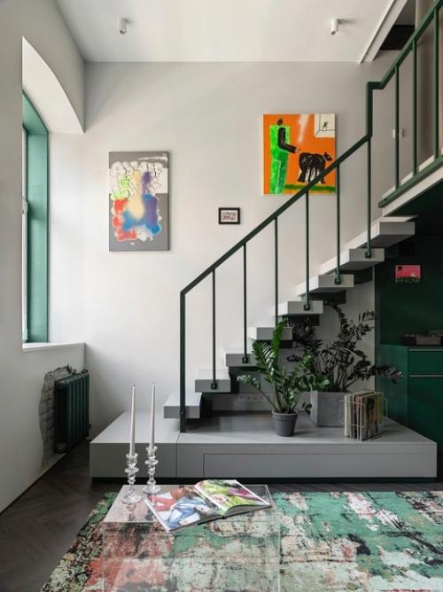 Винтаж и современное искусство: квартира в Санкт-петербурге. 04