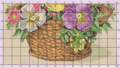 Вышивка крестиком.  Цветы. 02