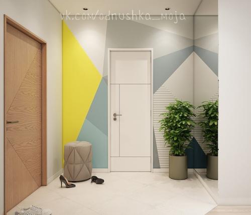 Современный интерьер 1-комнатной квартиры площадью 40 кв. 06