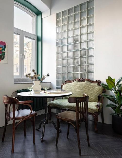 Винтаж и современное искусство: квартира в Санкт-петербурге. 02