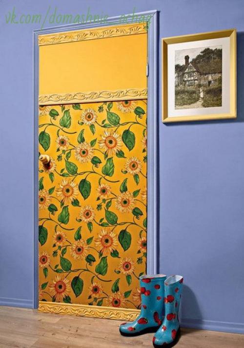 Как красиво самому декорировать двери. 07