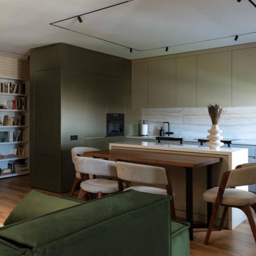 Реализованный интерьер квартиры, площадью 85 кв. 01