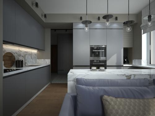 Интерьер квартиры в современном стиле, г. нижний Новгород. 01