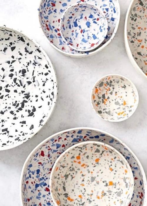 Модный тераццо завовевыет не только стены и пол, но и текстиль и мебель. 02