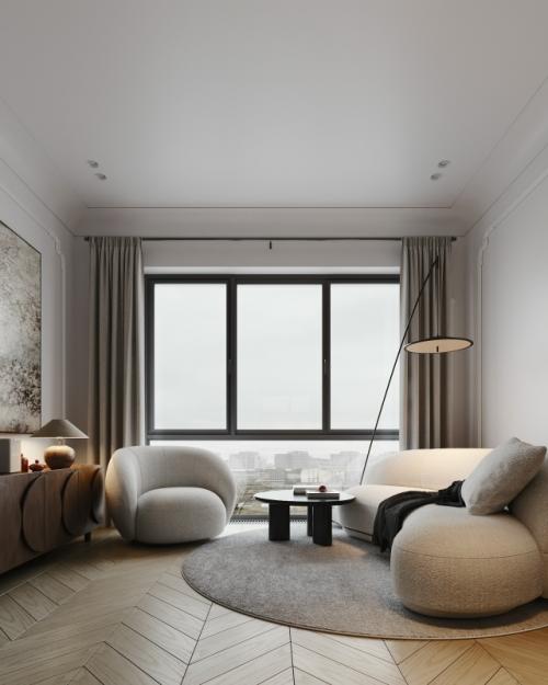 Проект однокомнатной квартиры 36 м 2 в ЖК павелецкая сити в Москве. 08