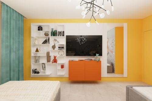 Спальня из проекта яркая_квартира. 03