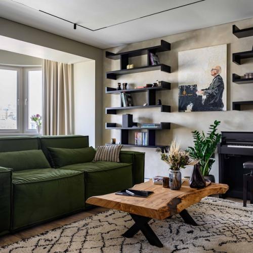 Реализованный интерьер квартиры, площадью 85 кв. 02