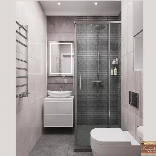 Идеальный дизайн квартиры в сером цвете. 07