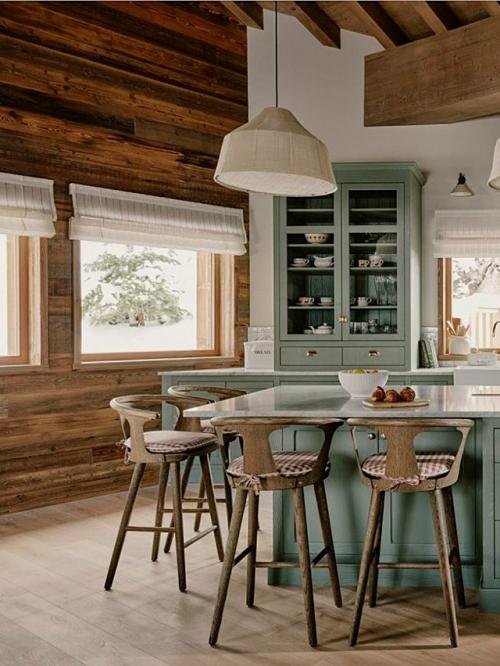 В АЛЬПАХ. Английское дизайнерское бюро Dalrymple Studio разработало проект интерьера шале площадью 235 кв. 04