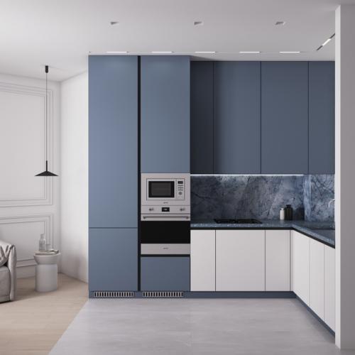 Кухня - гостиная в двух цветах! 02