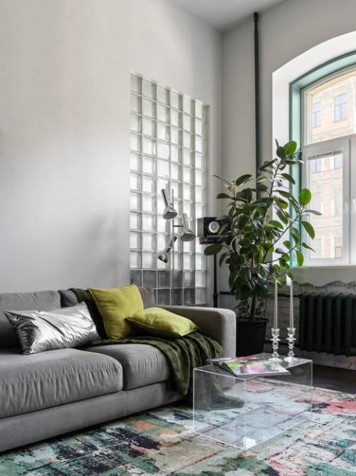 Винтаж и современное искусство: квартира в Санкт-петербурге. 03