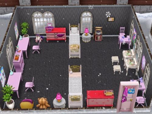 Черно-белая детская с яркими акцентами. 02