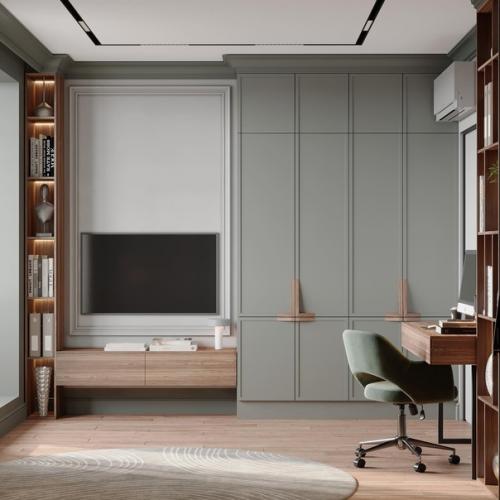 Наш новый проект в ЖК Modum мы начали с комнаты для юноши - сына хозяев квартиры. 03