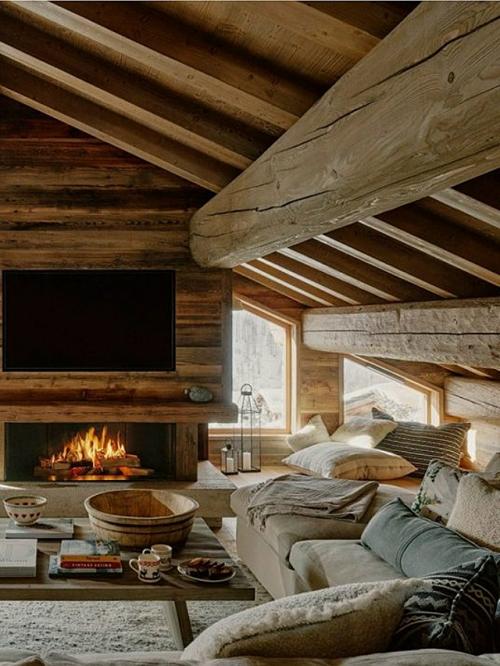 В АЛЬПАХ. Английское дизайнерское бюро Dalrymple Studio разработало проект интерьера шале площадью 235 кв. 01