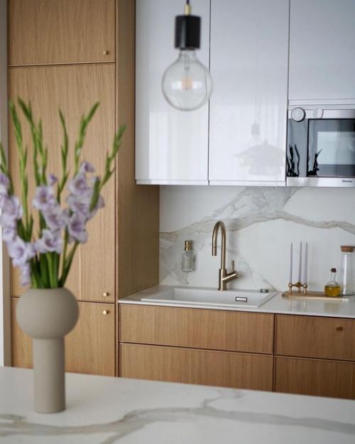 Мягкий минимализм и скандинавский детали: уютная современная квартира в Стокгольме. 02