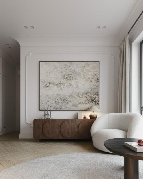 Проект однокомнатной квартиры 36 м 2 в ЖК павелецкая сити в Москве. 09