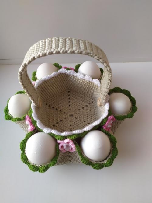 Мой очередной творческий декор для украшения интерьера вашего дома - празничная пасхальная корзинка. 02