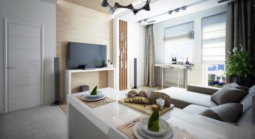 Кухня, совмещенная с гостиной. 02