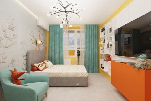 Спальня из проекта яркая_квартира. 02