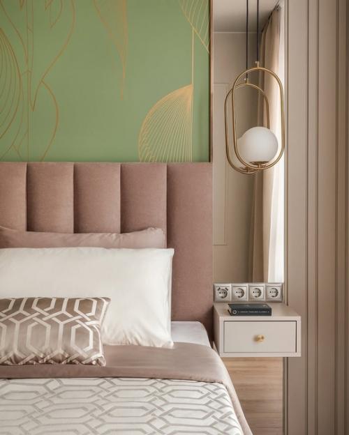 Дизайн интерьера вдохновлён парком Сокольники, который находится в непосредственной близости от дома. 01