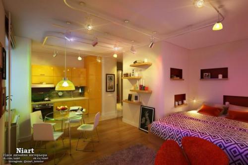 Проект квартиры в современном стиле для молодой пары из Санкт-петербурга. 03