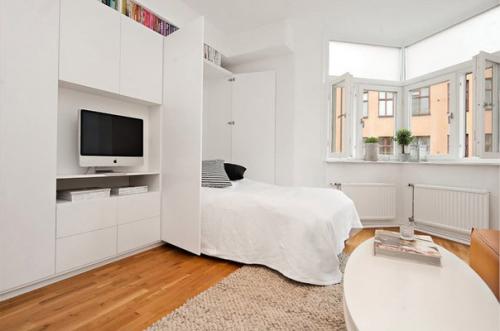 Функциональный дизайн интерьера квартиры - студии в центральном районе Стокгольма, столицы Швеции. 02 Функциональный дизайн интерьера квартиры - студии в центральном районе Стокгольма, столицы Швеции. 02