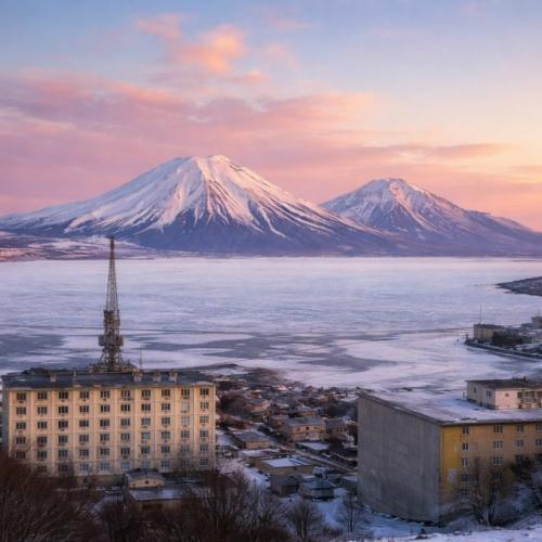 На Камчатке за 2, 2 млн можно купить не просто квартиру, а почти личный кинотеатр с видом на вулканы и океан. 02