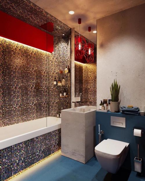 Ванная и санузел в проекте графит. 01