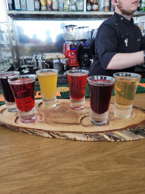 Панорамный ресторан,, плато,, на вершине горы айкуайвенчорр в Хибинах, на горнолыжном курорте Большой Вудъявр. 02