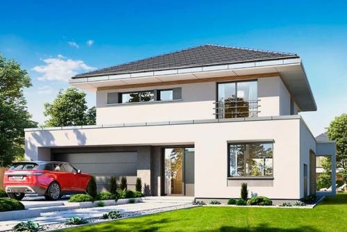 Эскизный проект современной, комфортной городской виллы. 01