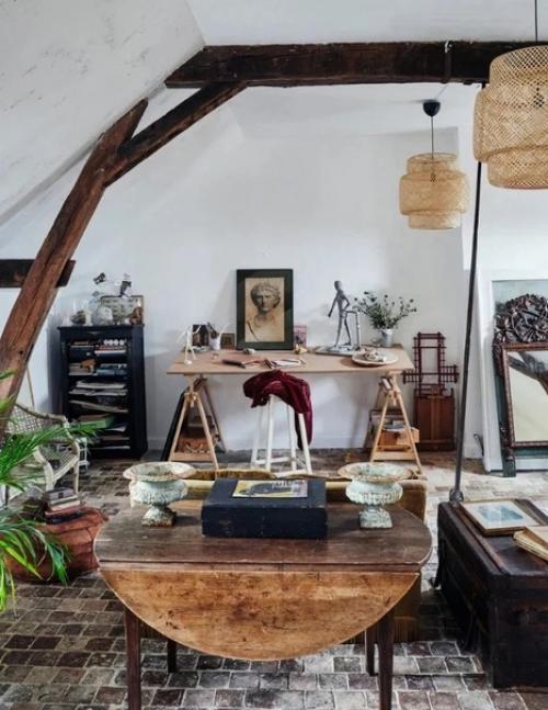 Дом ценителя антиквариата в средневековом французском городке. 05