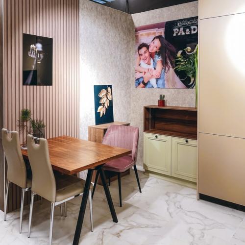 Дизайнерские кухни и корпусная мебель по индивидуальным размерами в интерьерно - выставочном центре М Бельбург. 02